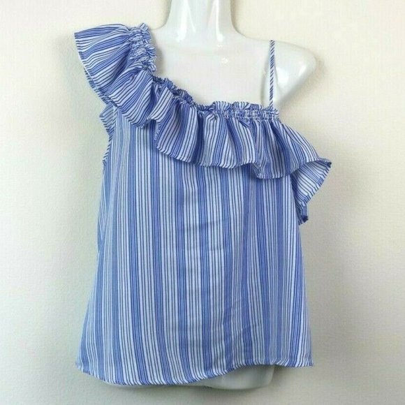 Womens Red Stripe Blouse J.O.A